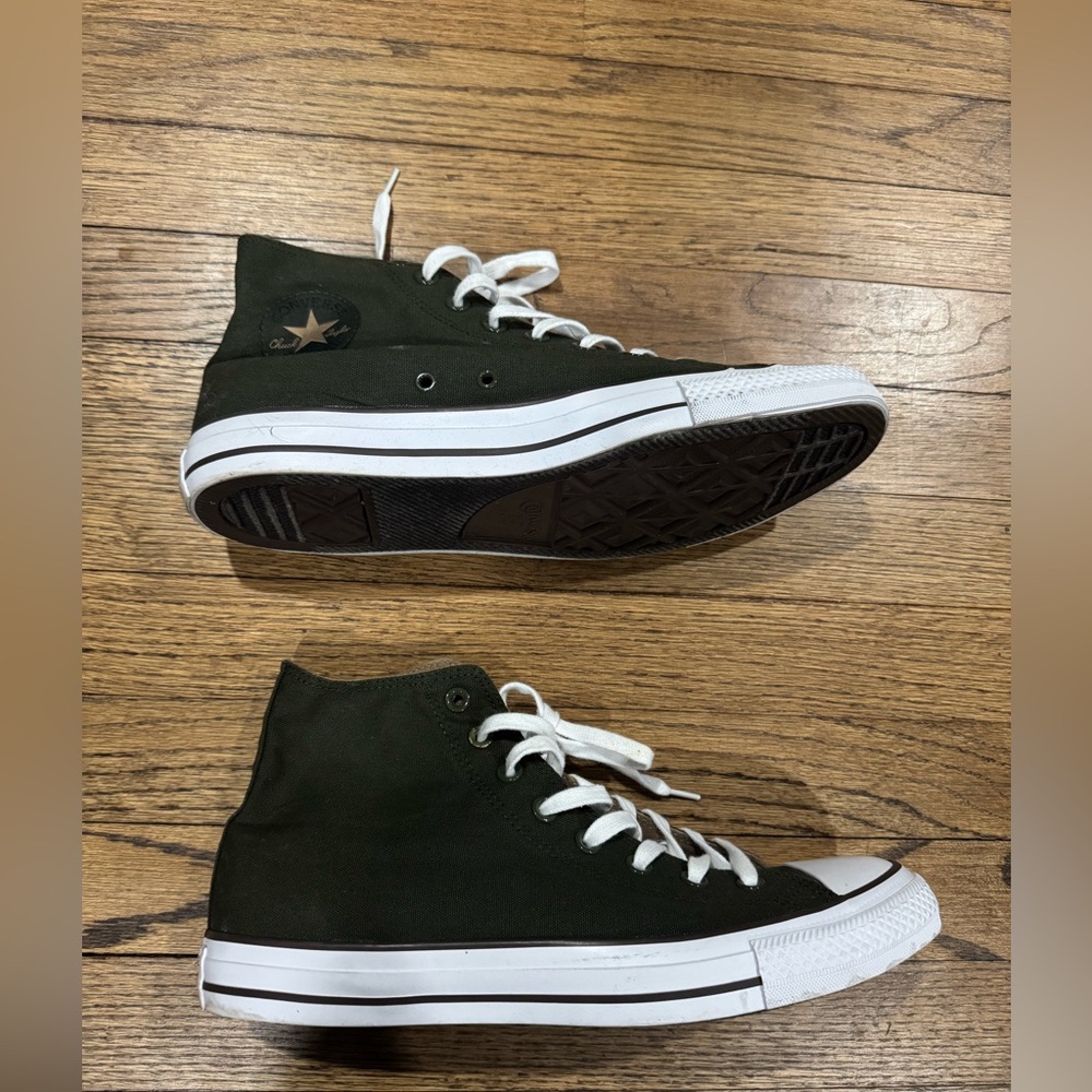 Converse All Star Utility Green/Teak/White Mens 10 Women’s 12 - Picture 10 of 15